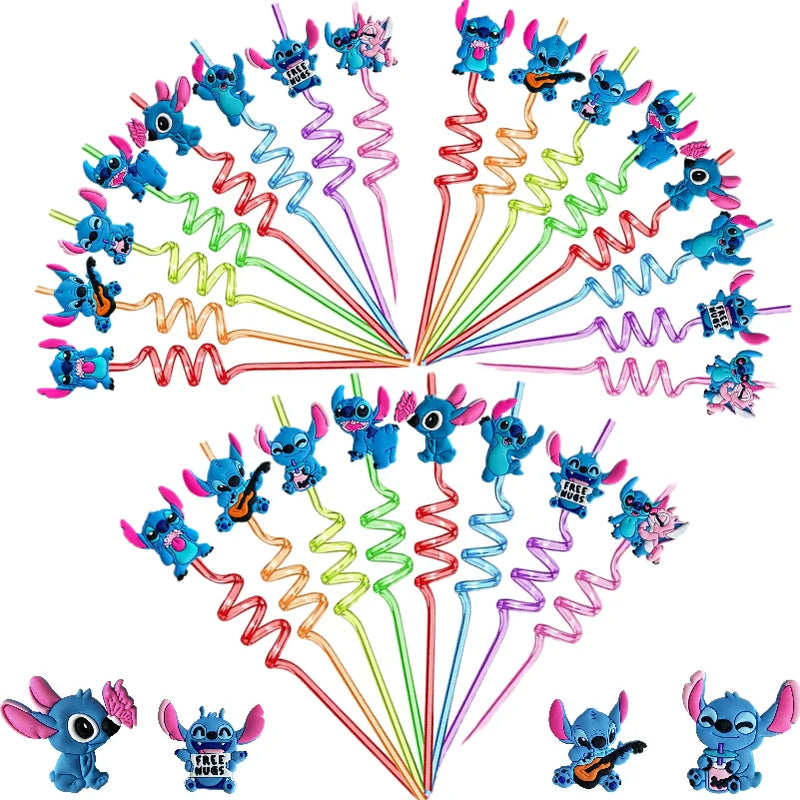 Canudo Reutilizável para Festa de aniversário LILO&STITCH