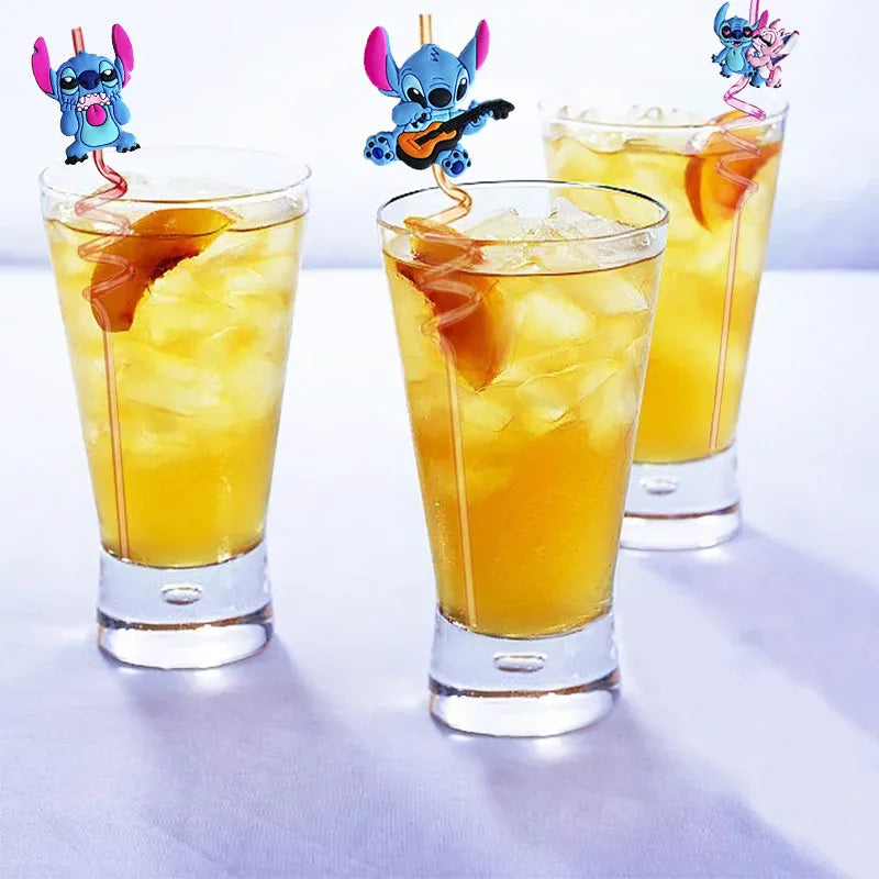 Canudo Reutilizável para Festa de aniversário LILO&STITCH