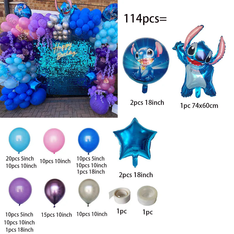 Conjunto de decoração do Stitch