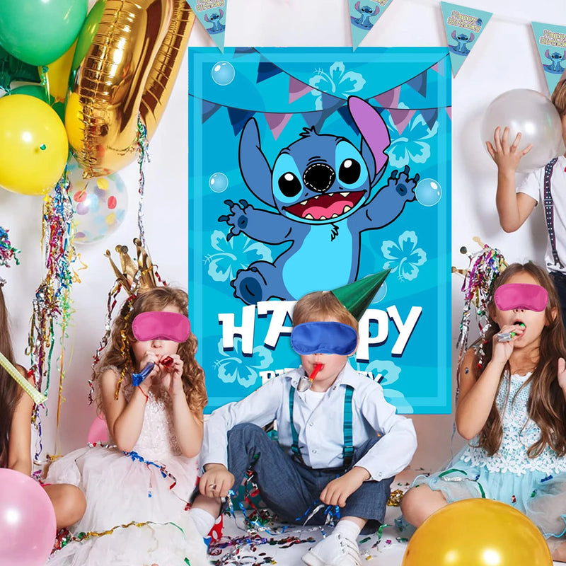 Poster de brincadeiras para Aniversário Lilo & Stitch