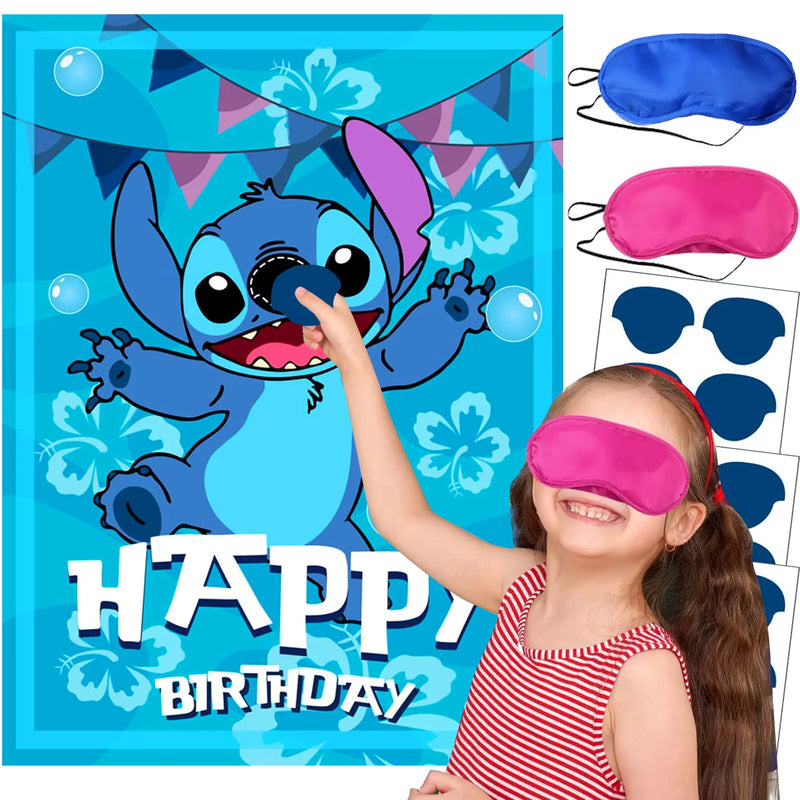 Poster de brincadeiras para Aniversário Lilo & Stitch